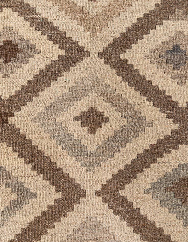 Detail image of 7' 3 x 9' 7  Hand Woven Kilim Maymana Wool Rug