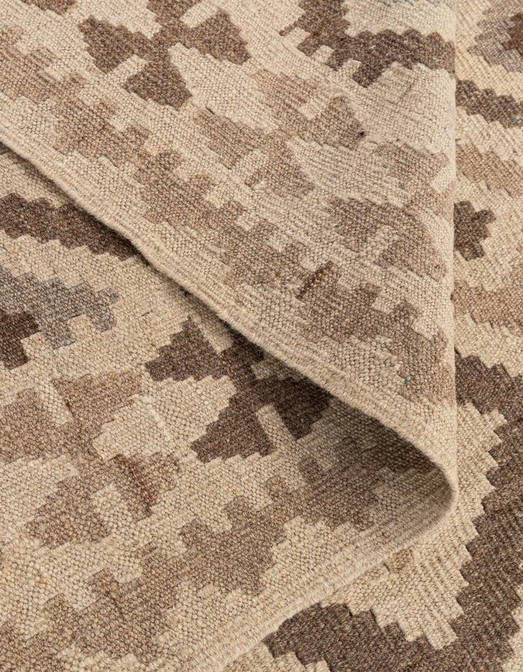 Detail image of 7' 3 x 9' 7  Hand Woven Kilim Maymana Wool Rug