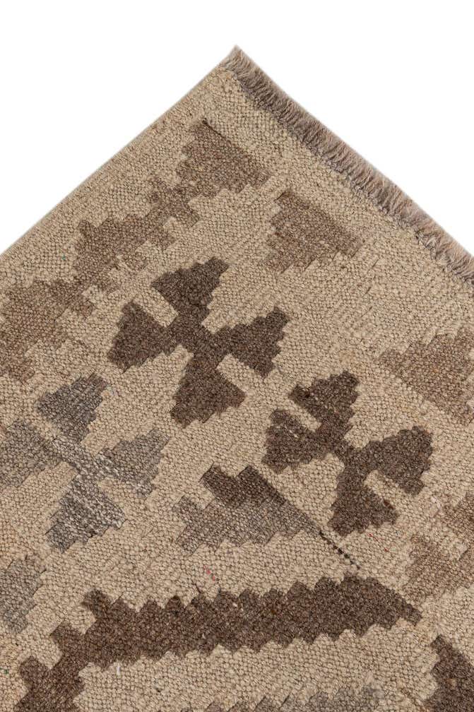 7' 3 x 9' 7 Hand Woven Kilim Maymana Wool Rug