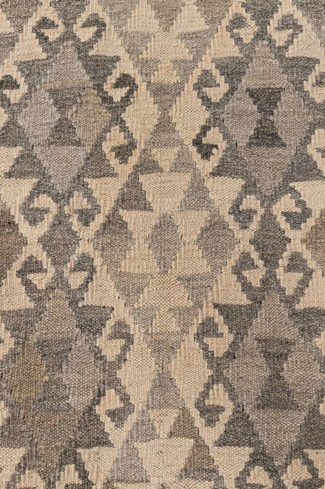 7' 3 x 9' 8 Hand Woven Kilim Maymana Wool Rug