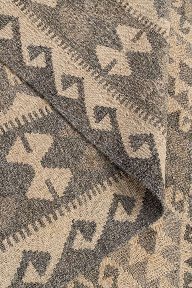 7' 3 x 9' 8 Hand Woven Kilim Maymana Wool Rug