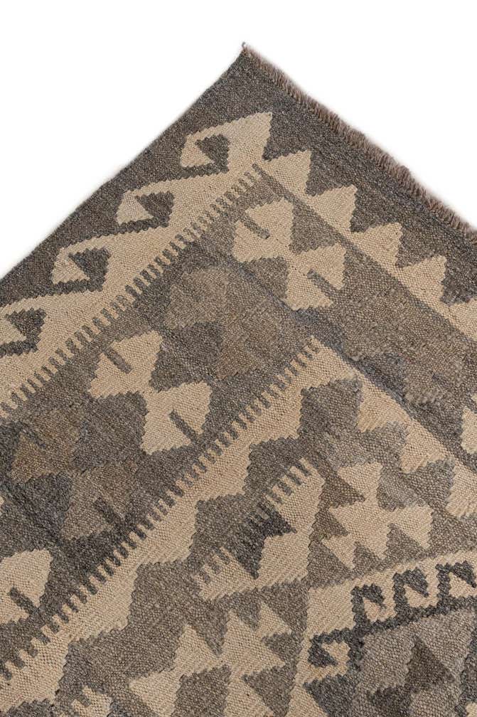 7' 3 x 9' 8 Hand Woven Kilim Maymana Wool Rug
