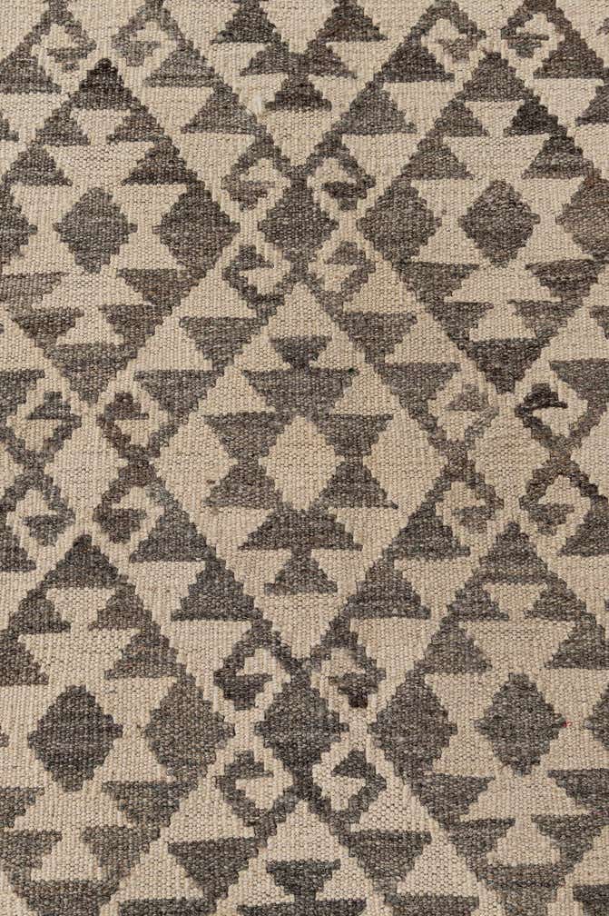 6' 11 x 9' 11 Hand Woven Kilim Maymana Wool Rug