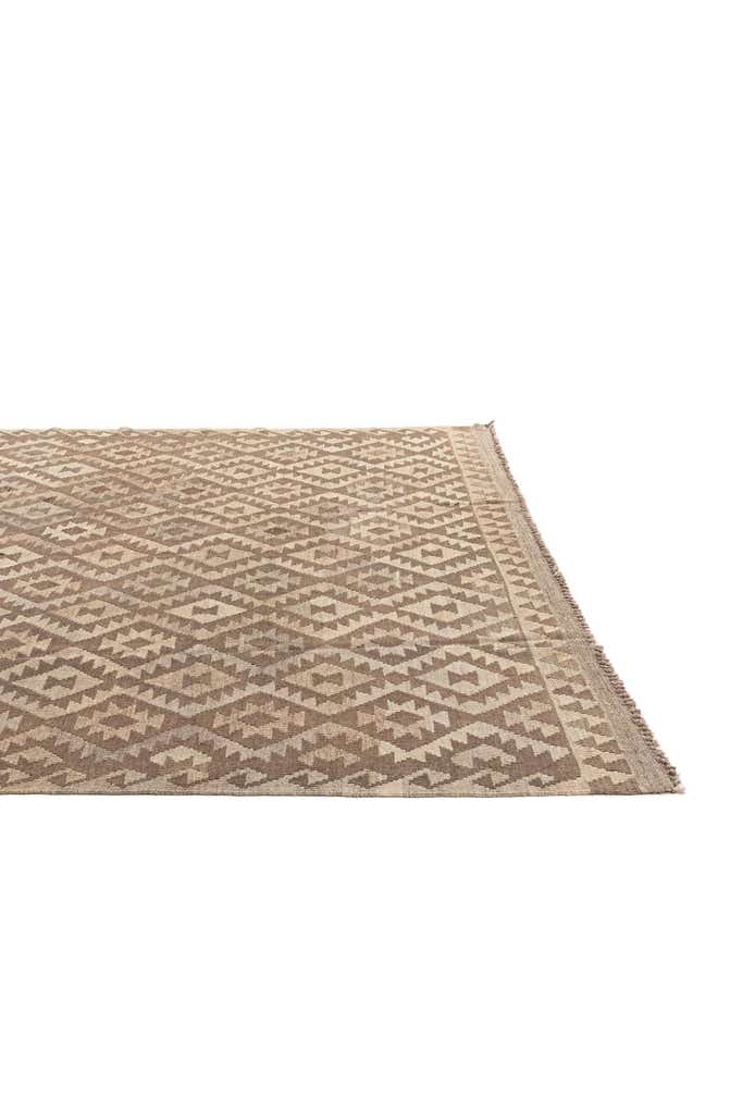 6' 10 x 10' 1 Hand Woven Kilim Maymana Wool Rug