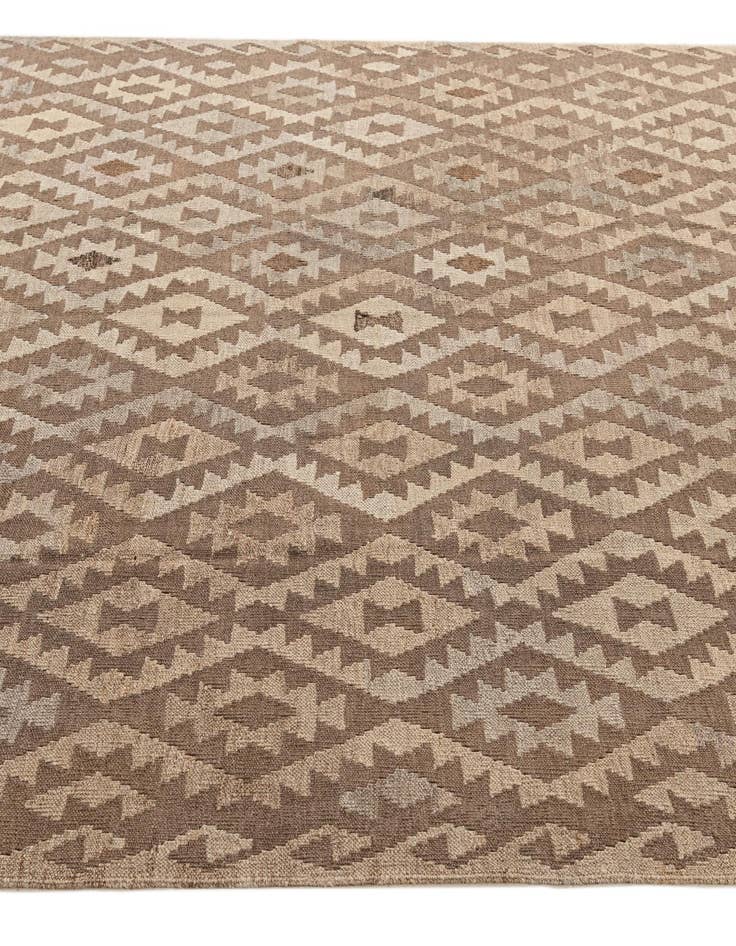 Detail image of 6' 10 x 10' 1 Hand Woven Kilim Maymana Wool Rug