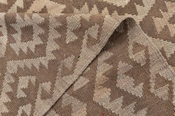 6' 10 x 10' 1 Hand Woven Kilim Maymana Wool Rug