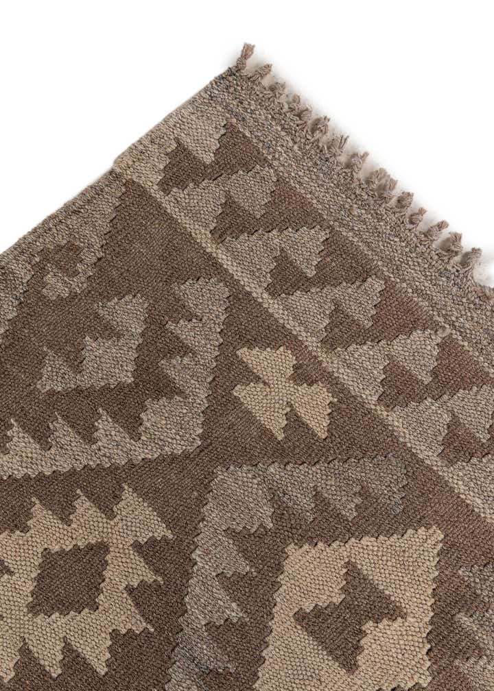 6' 10 x 10' 1 Hand Woven Kilim Maymana Wool Rug