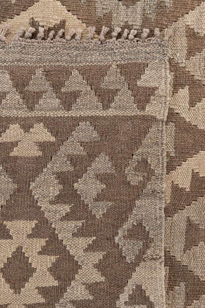 6' 10 x 10' 1 Hand Woven Kilim Maymana Wool Rug