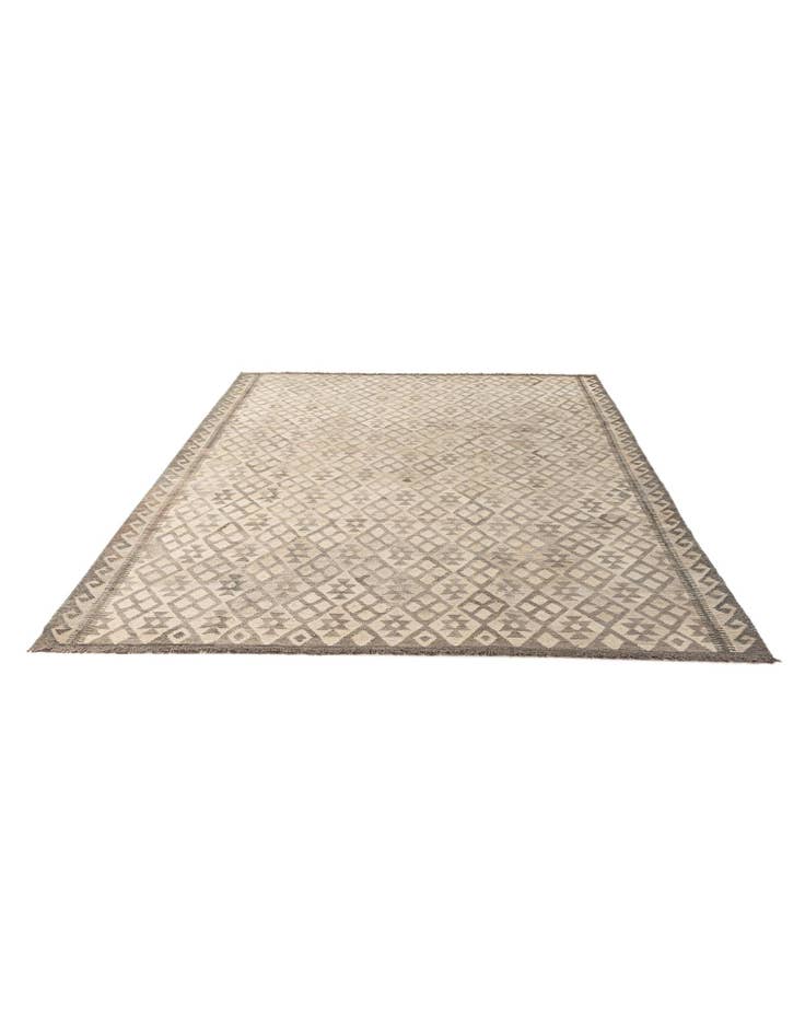 Detail image of 7' 2 x 9' 11 Hand Woven Kilim Maymana Wool Rug