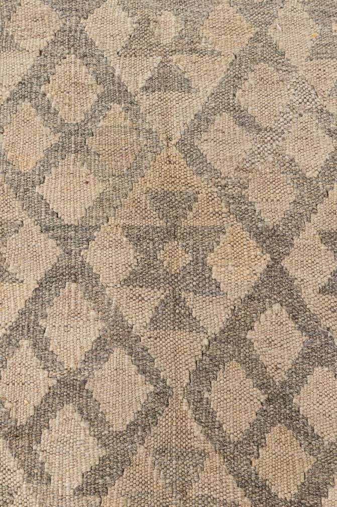 7' 2 x 9' 11 Hand Woven Kilim Maymana Wool Rug
