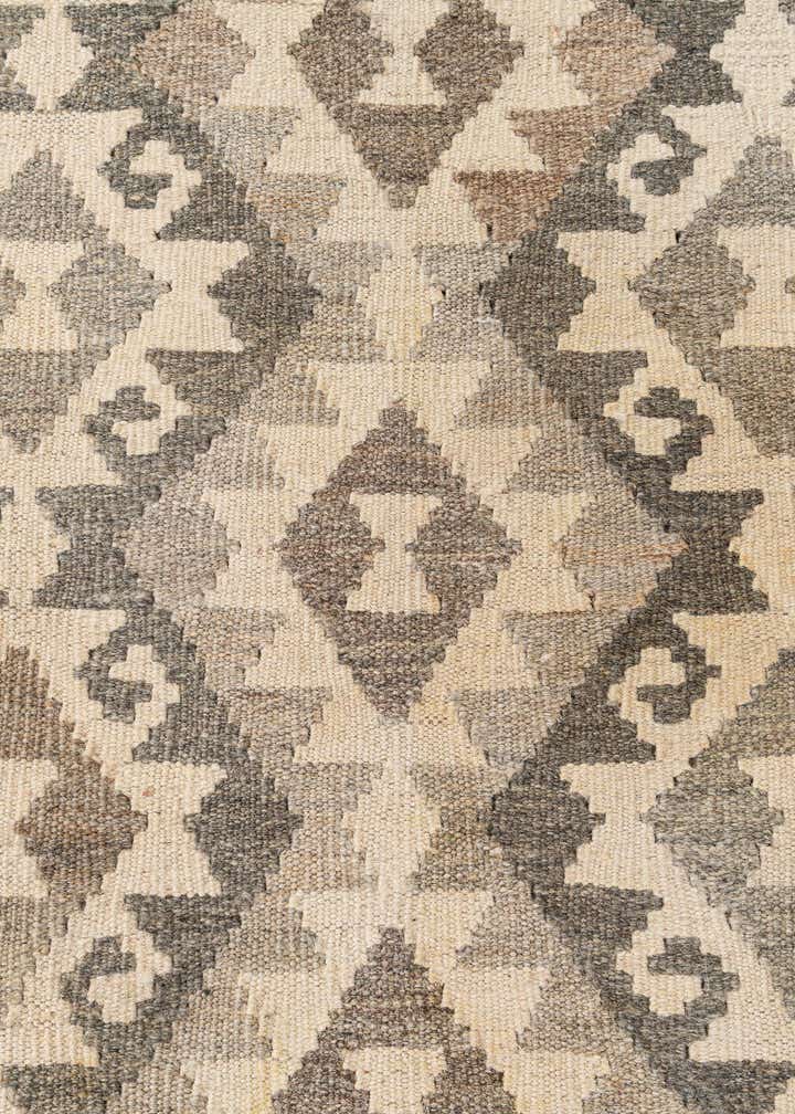 6' 11 x 9' 11 Hand Woven Kilim Maymana Wool Rug