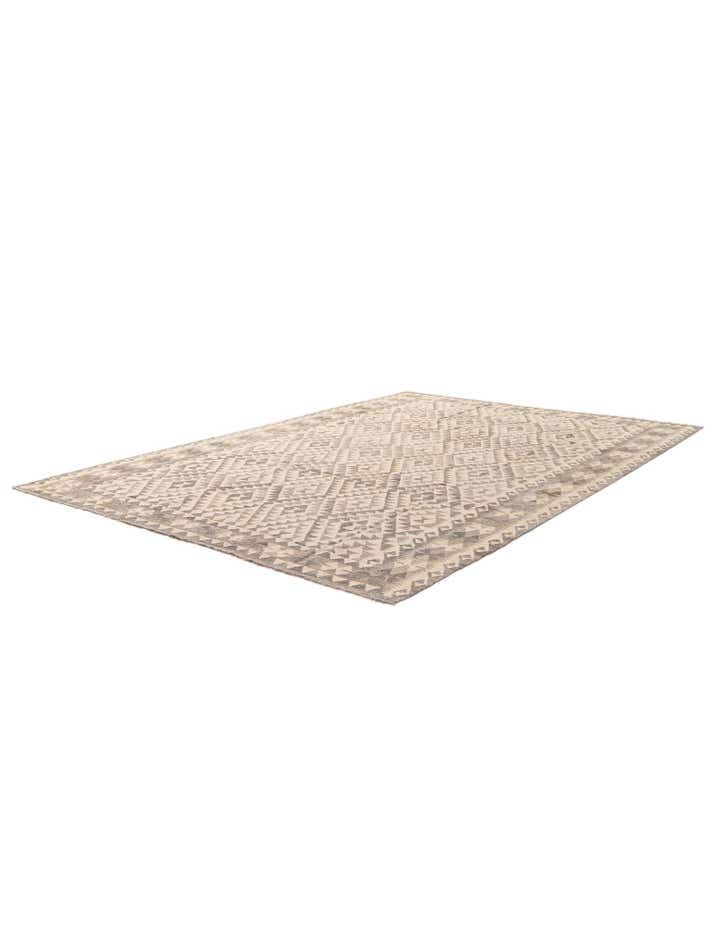 6' 10 x 9' 10 Hand Woven Kilim Maymana Wool Rug