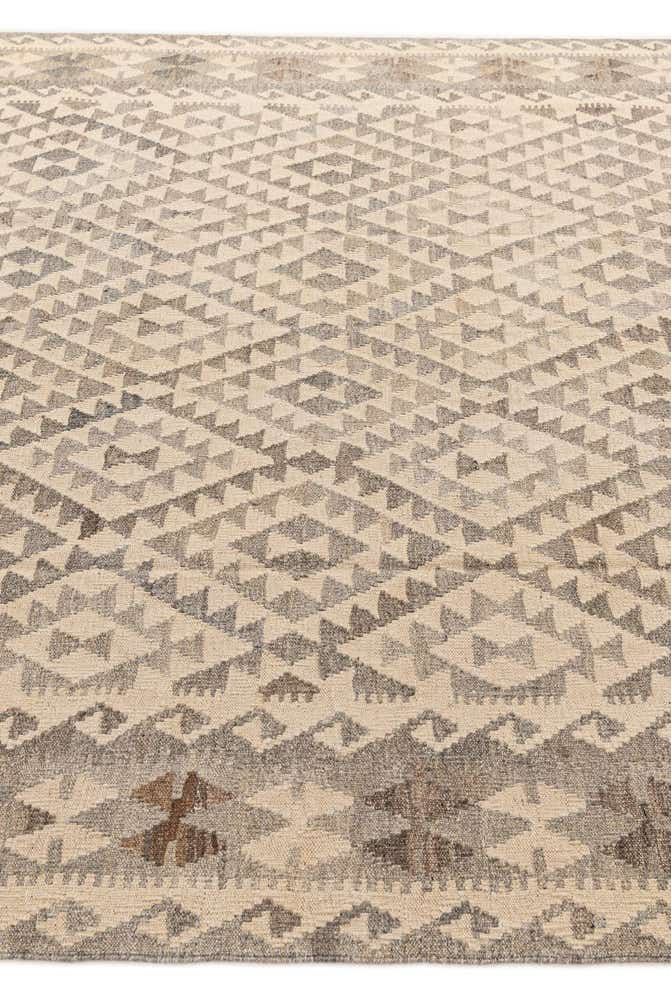 6' 10 x 9' 10 Hand Woven Kilim Maymana Wool Rug