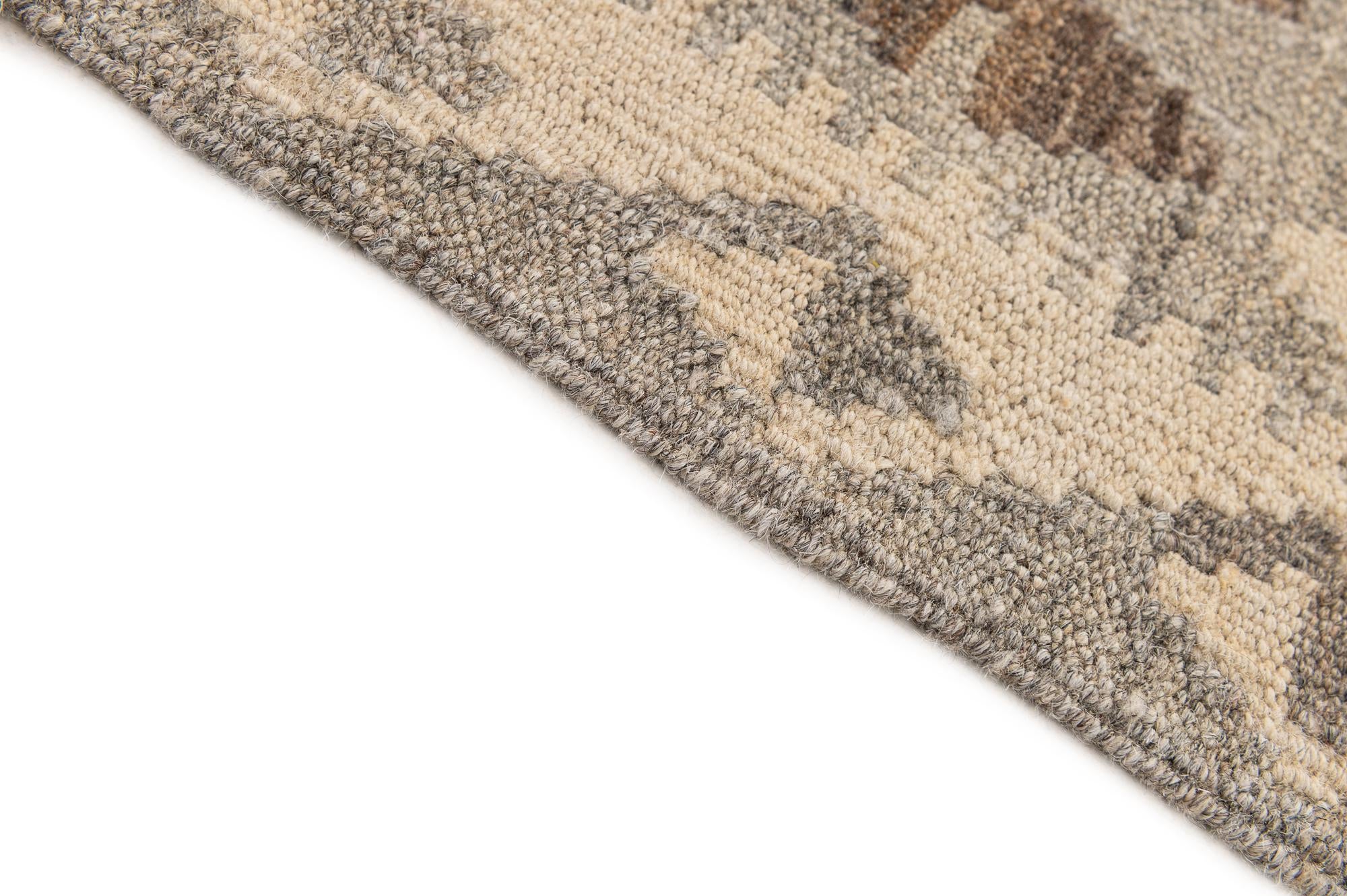 6' 10 x 9' 10 Hand Woven Kilim Maymana Wool Rug
