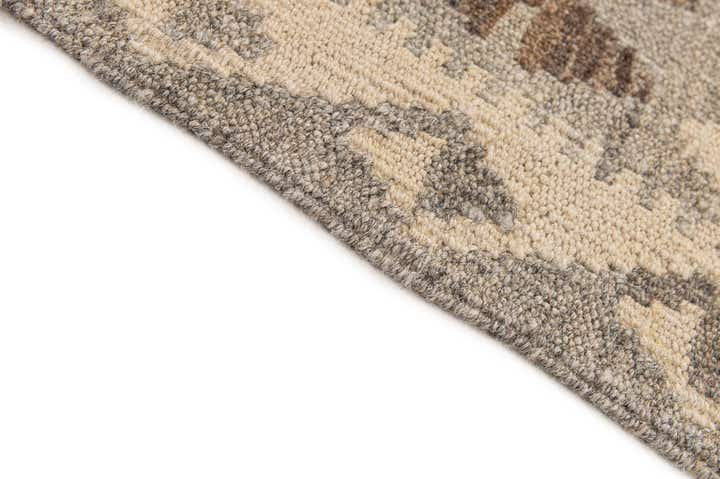 6' 10 x 9' 10 Hand Woven Kilim Maymana Wool Rug