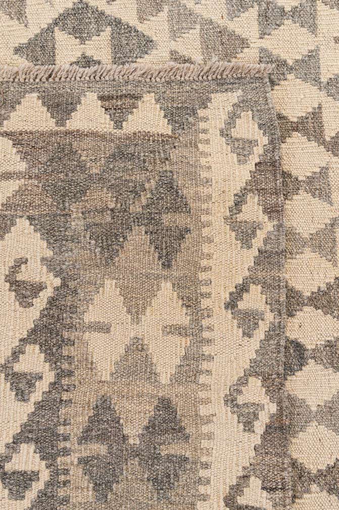 6' 10 x 9' 10 Hand Woven Kilim Maymana Wool Rug