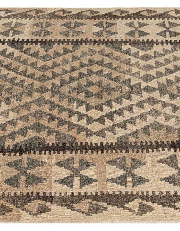 Detail image of 3' 5 x 5' 6  Hand Woven Kilim Maymana Wool Rug