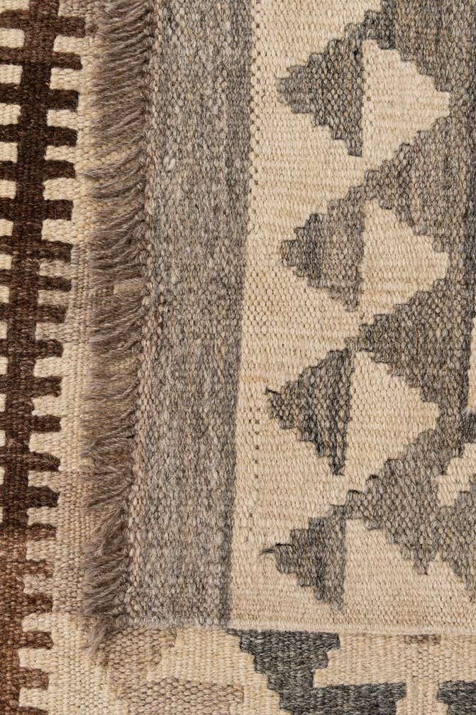 3' 6 x 4' 11 Hand Woven Kilim Maymana Wool Rug