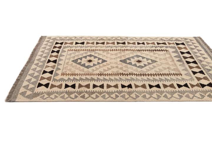 3' 6 x 4' 11 Hand Woven Kilim Maymana Wool Rug