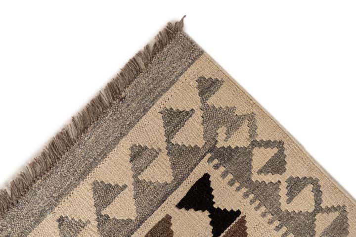 3' 6 x 4' 11 Hand Woven Kilim Maymana Wool Rug