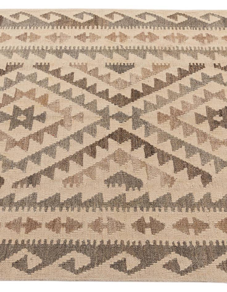 Detail image of 3' 7 x 5' 2  Hand Woven Kilim Maymana Wool Rug