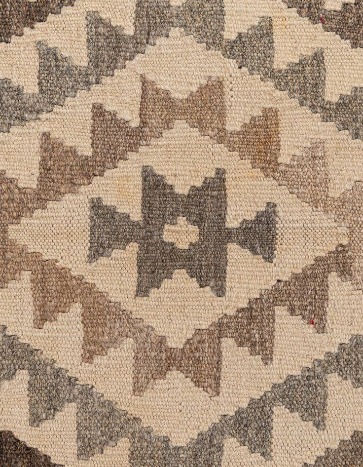 Detail image of 3' 7 x 5' 2  Hand Woven Kilim Maymana Wool Rug