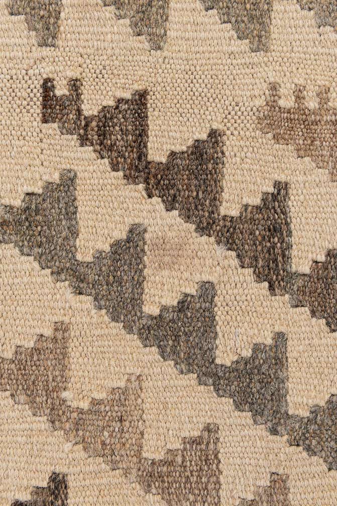 3' 7 x 5' 2 Hand Woven Kilim Maymana Wool Rug