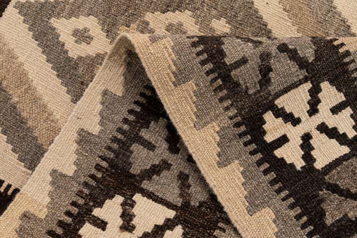 2' 11 x 3' 11 Hand Woven Kilim Maymana Wool Rug