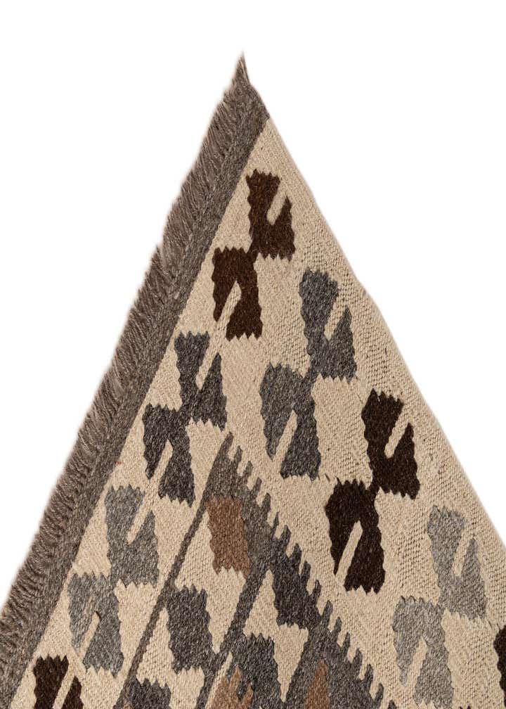 3' 6 x 4' 11 Hand Woven Kilim Maymana Wool Rug