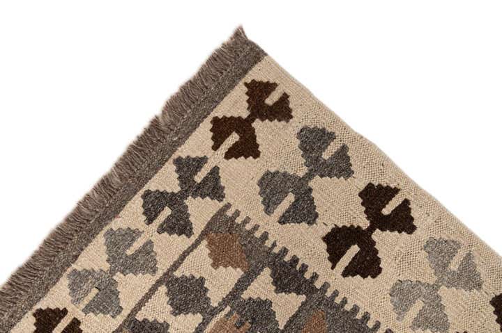 3' 6 x 4' 11 Hand Woven Kilim Maymana Wool Rug