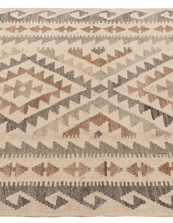 Detail image of 3' 5 x 5' 1  Hand Woven Kilim Maymana Wool Rug