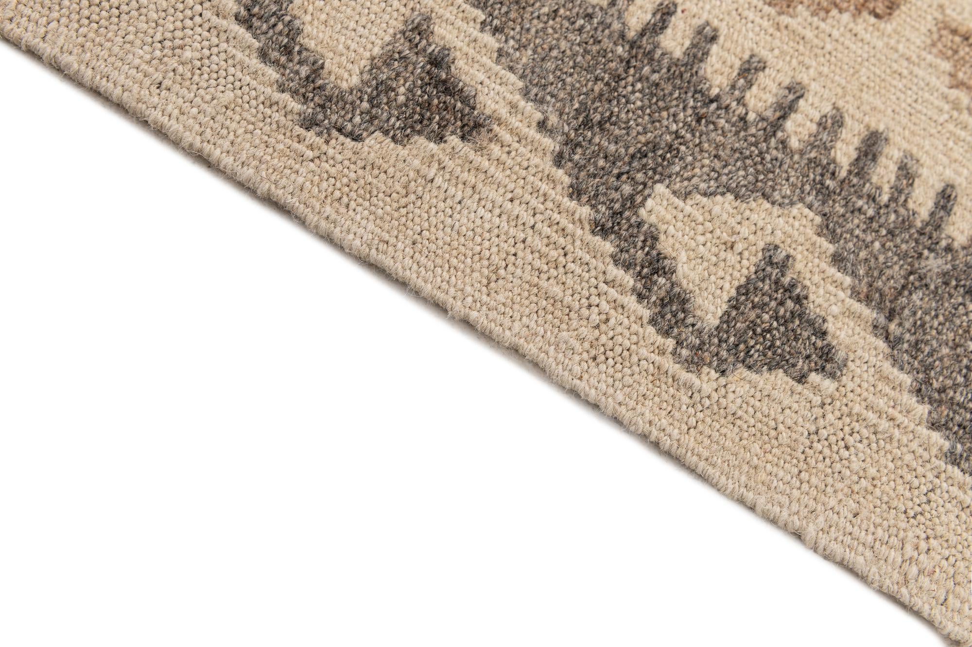 3' 5 x 5' 1 Hand Woven Kilim Maymana Wool Rug