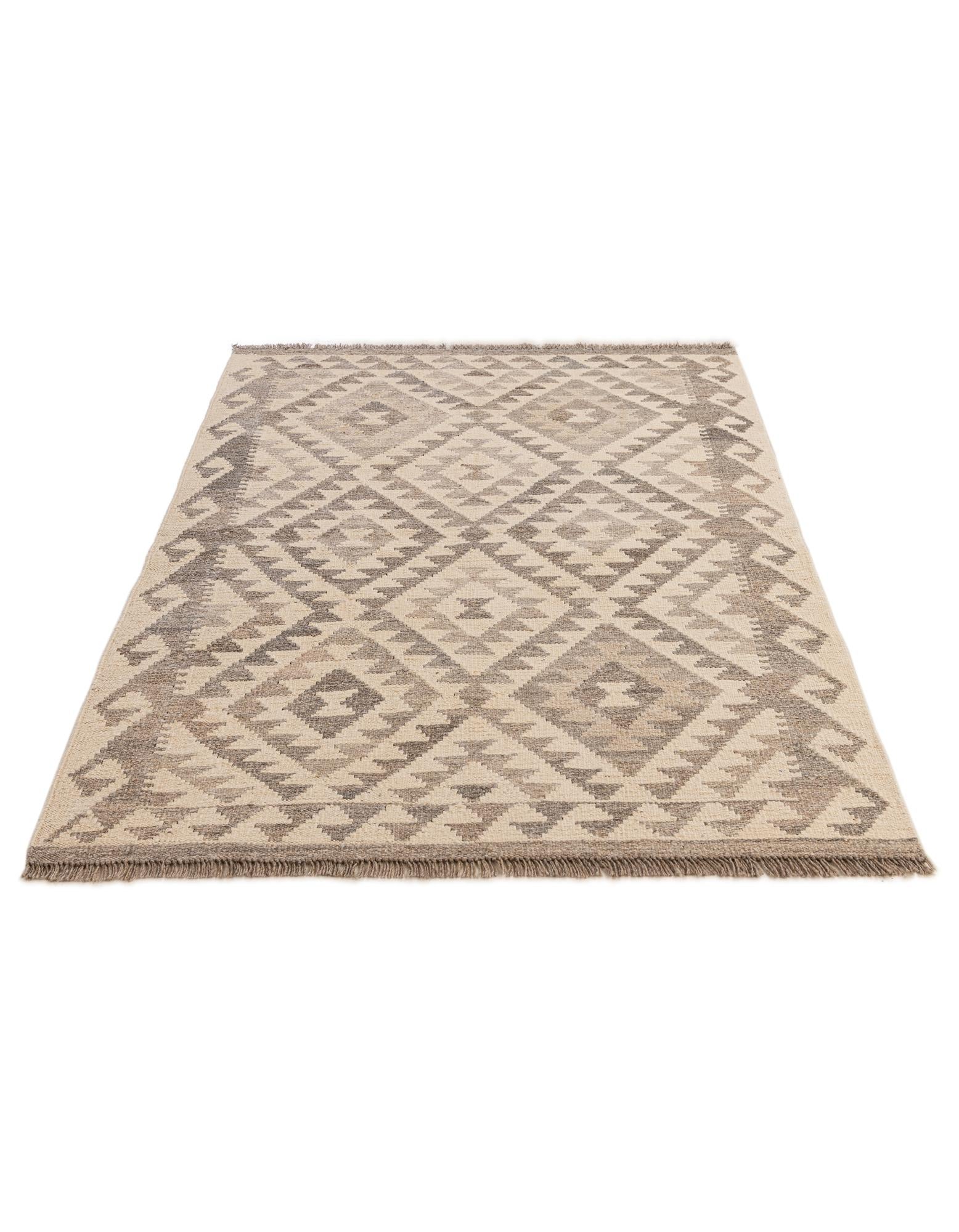 3' 5 x 5' 1 Hand Woven Kilim Maymana Wool Rug
