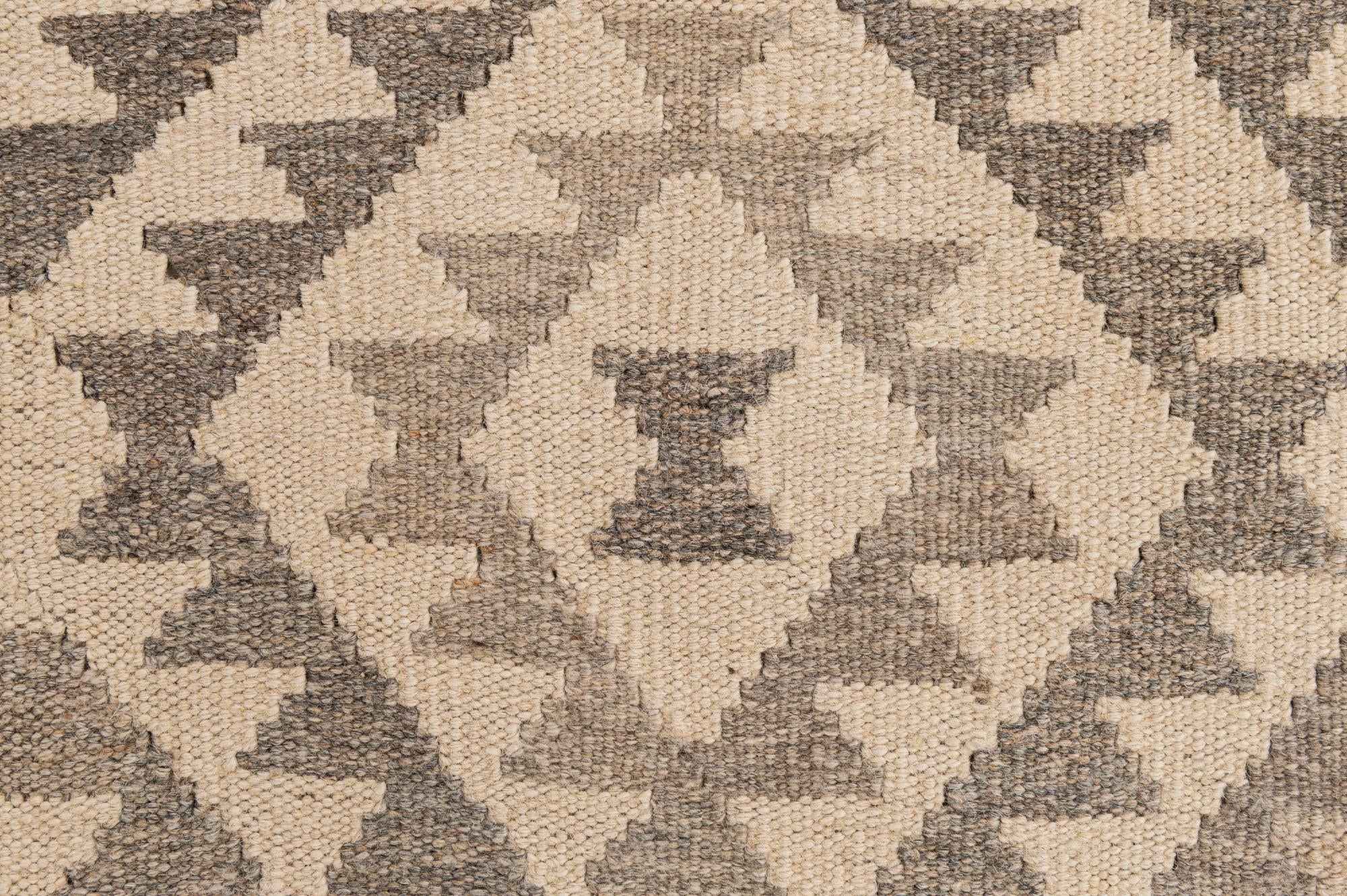 3' 5 x 5' 1 Hand Woven Kilim Maymana Wool Rug