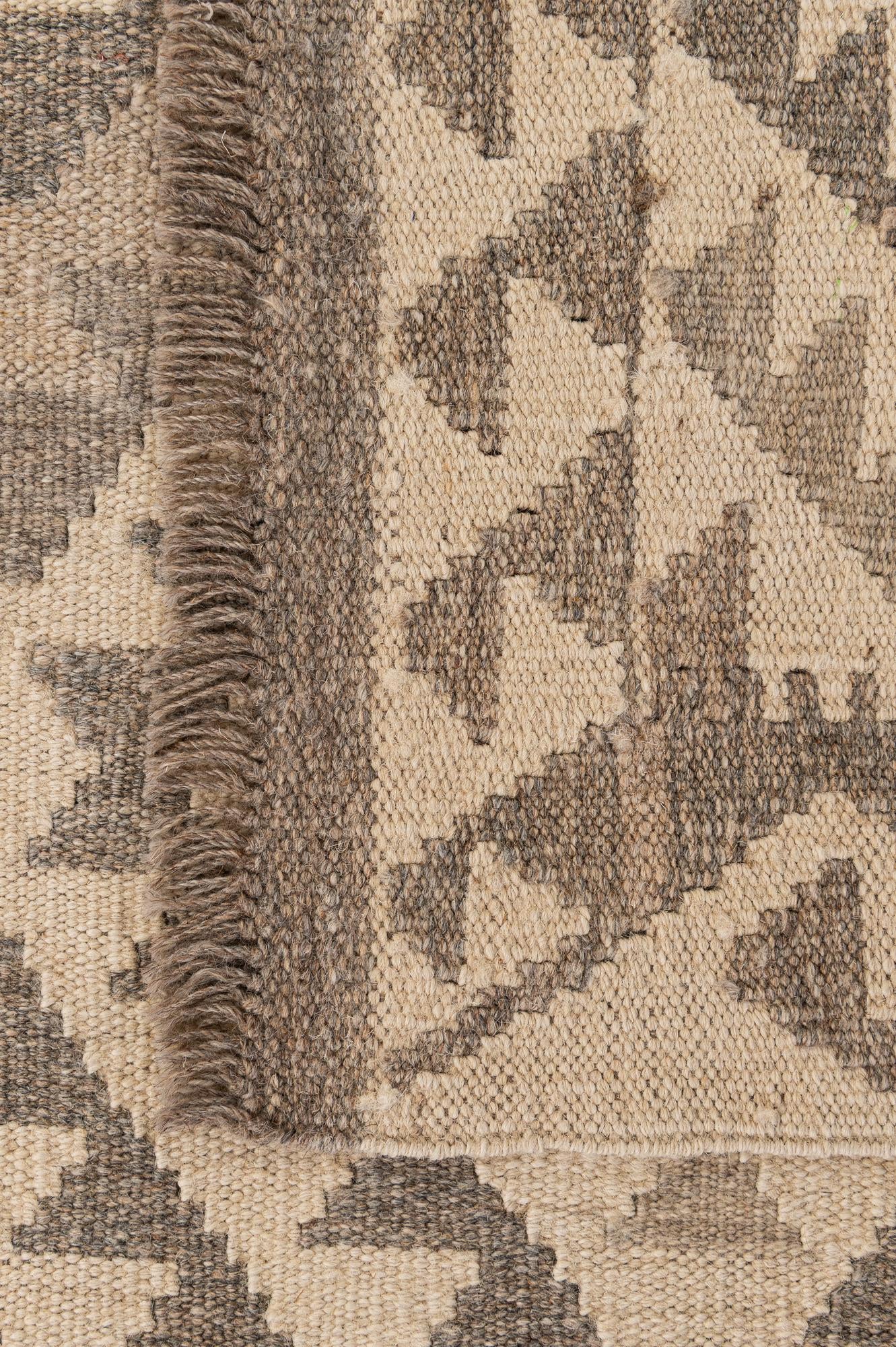3' 5 x 5' 1 Hand Woven Kilim Maymana Wool Rug