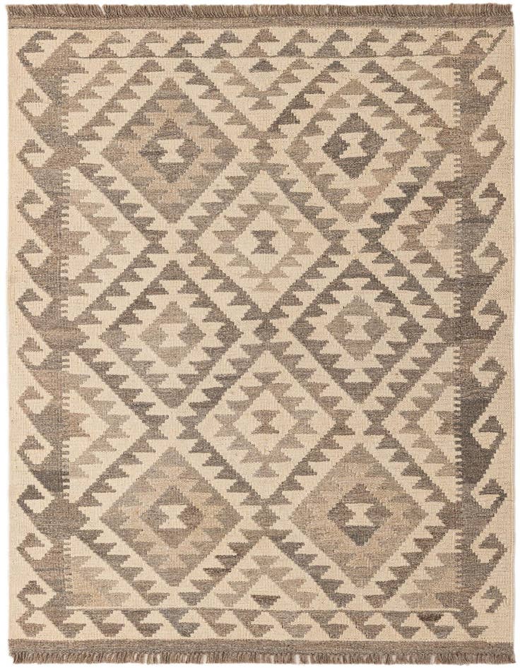 Detail image of 3' 5 x 5' 1 Hand Woven Kilim Maymana Wool Rug