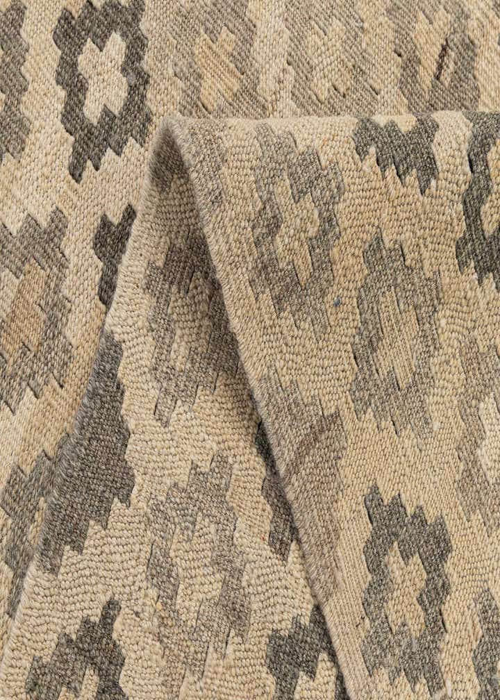 6' 10 x 9' 10 Hand Woven Kilim Maymana Wool Rug