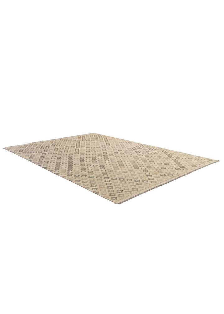 6' 10 x 9' 10 Hand Woven Kilim Maymana Wool Rug