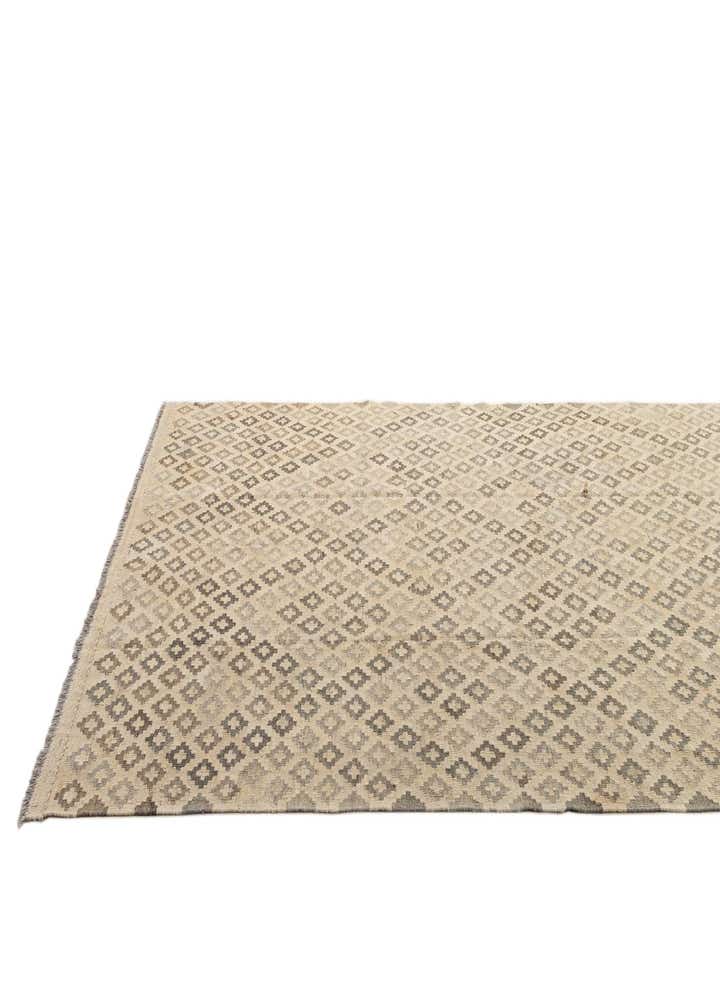 6' 10 x 9' 10 Hand Woven Kilim Maymana Wool Rug