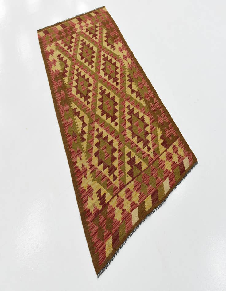 Detail image of 3' 5 x 6' 4 Hand Woven Kilim Maymana Wool Rug