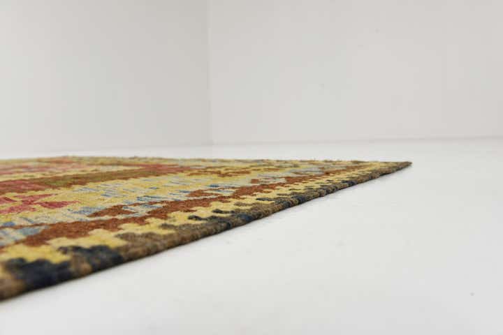 4' 8 x 6' 6 Hand Woven Kilim Maymana Wool Rug