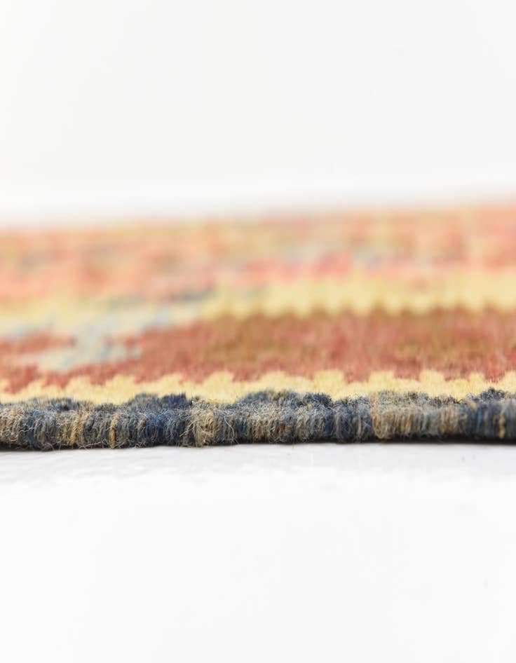 Detail image of 3' 2 x 6' 6  Hand Woven Kilim Maymana Wool Rug