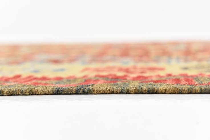 Detail image of 3' 3 x 6' 4 Hand Woven Kilim Maymana Wool Rug