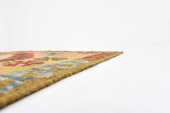 4' x 6' 9 Hand Woven Kilim Maymana Wool Rug