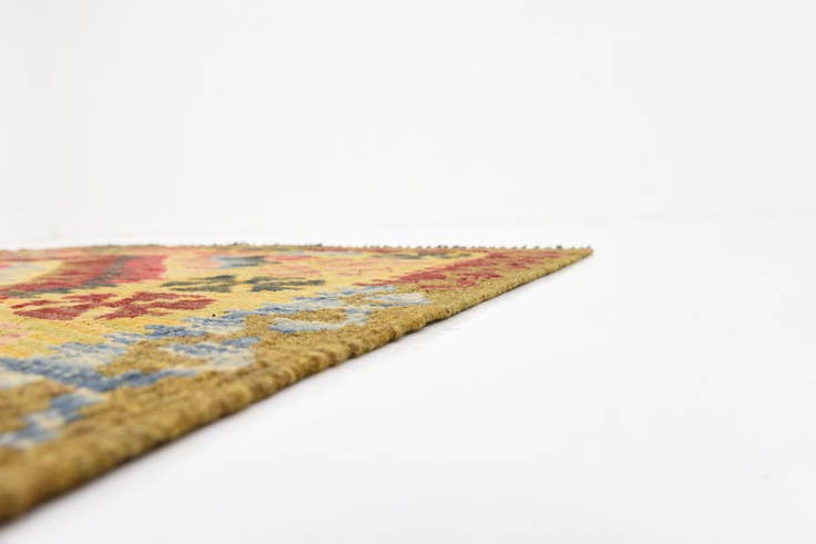 Detail image of 4' x 6' 9 Hand Woven Kilim Maymana Wool Rug