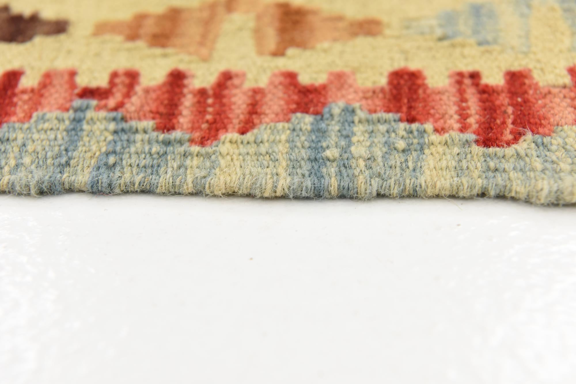 125cm x 180cm Tejido a mano Kilim Maymana Alfombra Lana