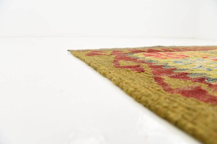Detail image of 3' 1 x 4' 10 Hand Woven Kilim Maymana Wool Rug