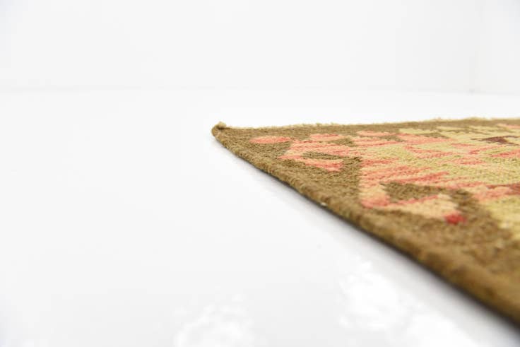 Detail image of 3' 4 x 4' 10 Hand Woven Kilim Maymana Wool Rug