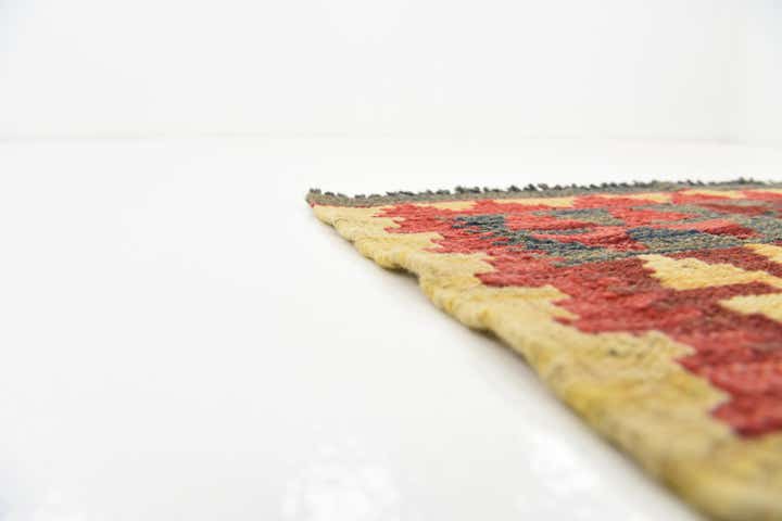 3' 3 x 4' 9 Hand Woven Kilim Maymana Wool Rug