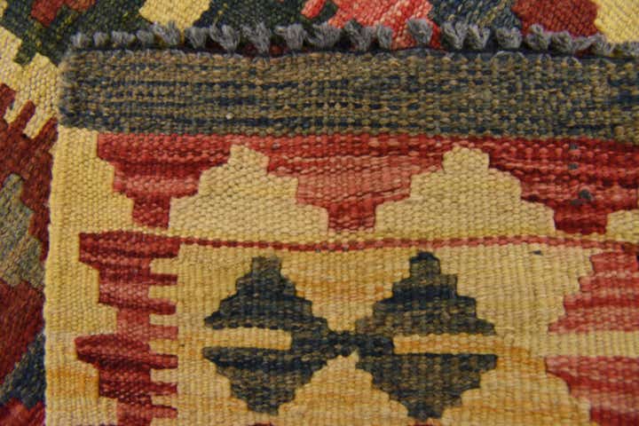 3' 3 x 4' 9 Hand Woven Kilim Maymana Wool Rug
